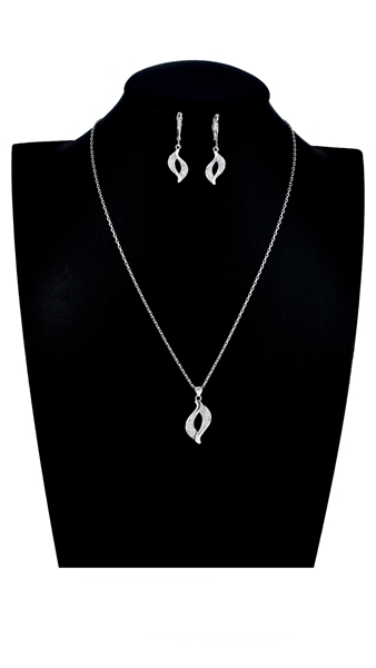 Picture of Well Made Platinum Plated Delicate 2 Pieces Jewelry Sets