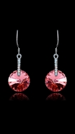 Picture of Trendy Style  Platinum Plated Red Drop & Dangle