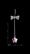 Picture of Well Produced Swarovski Element Platinum Plated Drop & Dangle