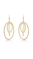 Picture of Delicate Multi-Tone Plated Concise Drop & Dangle