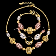 Picture of Unique Multi-Tone Plated African Style 4 Pieces Jewelry Sets