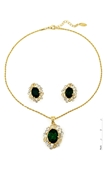 Picture of Fantastic Green Crystal 2 Pieces Jewelry Sets