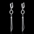 Picture of Long Lasting Platinum Plated Drop & Dangle