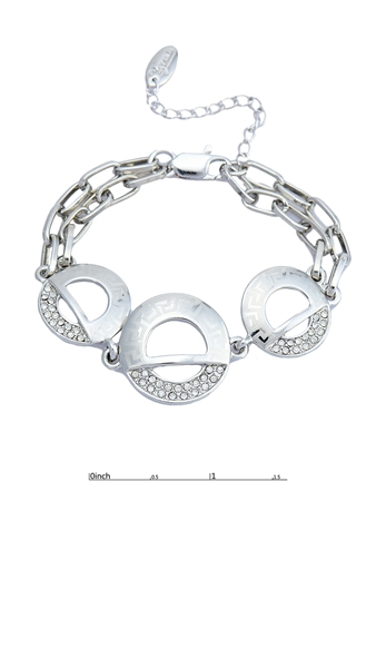 Picture of Online Wholesale Rhinestone Platinum Plated Bracelets