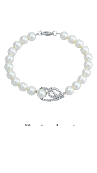 Picture of Low Cost Spherical Venetian Pearl Bracelets