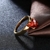 Picture of Natural Designed Stainless Steel Red Fashion Rings