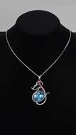 Picture of Efficiency In  Sea Blue Swarovski Element Necklaces