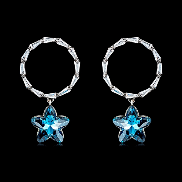 Picture of  Swarovski Element Zinc Alloy Dangle Earrings 2BL054213E