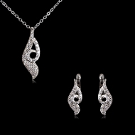 Picture of  Small Copper Or Brass Necklace And Earring Sets 3FF054581S