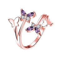 Picture of Reasonably Priced Rose Gold Plated Small Fashion Ring with Low Cost