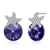 Picture of Good Swarovski Element Purple Stud Earrings