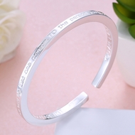 Picture of Trendy Platinum Plated Fashion Fashion Bangle with No-Risk Refund