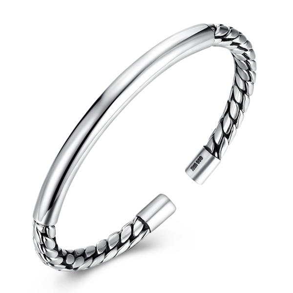 Picture of Pretty Small 925 Sterling Silver Fashion Bangle