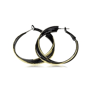 Picture of Trendy Gold Plated Casual Big Hoop Earrings with No-Risk Refund