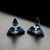 Picture of Fashion Blue Stud Earrings in Flattering Style