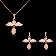 Picture of Need-Now White Small Necklace and Earring Set from Editor Picks