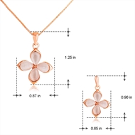 Picture of Eye-Catching Rose Gold Plated Zinc Alloy Necklace and Earring Set with Member Discount