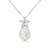 Picture of Charming Platinum Plated Swarovski Element Pendant Necklace As a Gift