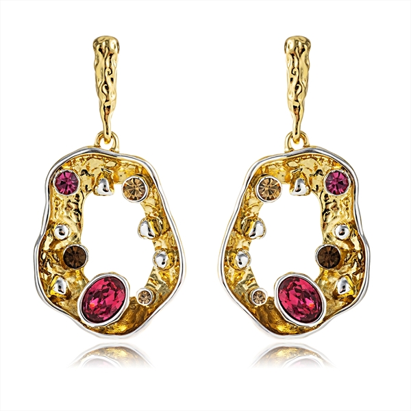 Picture of Low Price Zinc Alloy Gold Plated Dangle Earrings from Trust-worthy Supplier