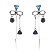 Picture of Great Glass Classic Dangle Earrings For Your Occasions