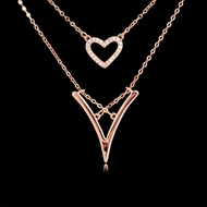 Picture of Top Small Love & Heart Pendant Necklace