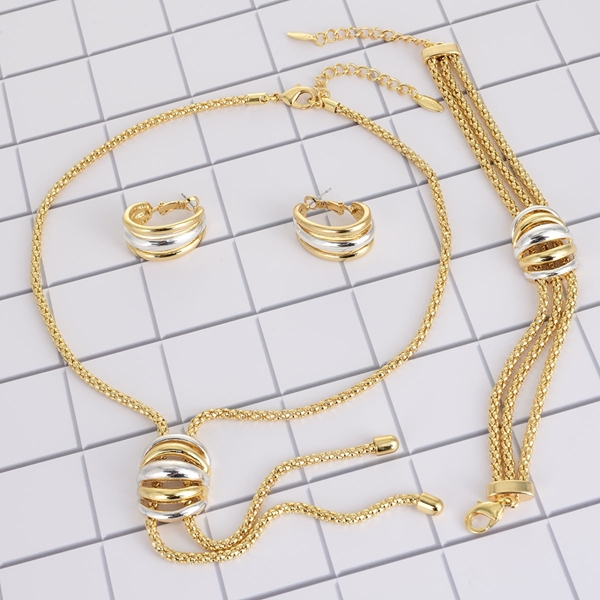 Picture of Affordable Zinc Alloy Gold Plated 3 Piece Jewelry Set from Trust-worthy Supplier