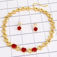 Picture of Low Cost Gold Plated Zinc Alloy Necklace and Earring Set with Low Cost