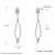 Picture of Low Cost Platinum Plated Fashion Dangle Earrings with Low Cost