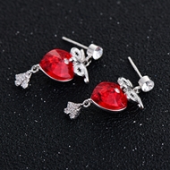 Picture of Zinc Alloy Platinum Plated Dangle Earrings For Your Occasions