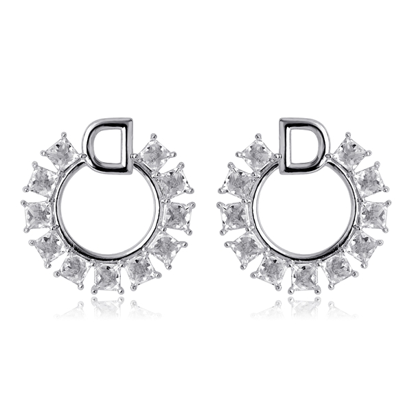 Picture of Delicate Cubic Zirconia Stud Earrings with Worldwide Shipping