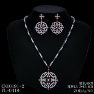 Picture of Distinctive Red Luxury Necklace and Earring Set with Low MOQ