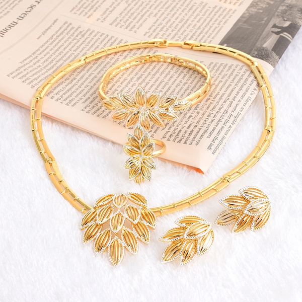 Picture of Dubai Casual 4 Piece Jewelry Set of Original Design