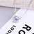 Picture of Low Price Platinum Plated Blue Pendant Necklace in Exclusive Design