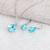 Picture of Classic Blue Necklace and Earring Set with Speedy Delivery