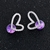 Picture of Affordable Zinc Alloy Purple Stud Earrings from Top Designer