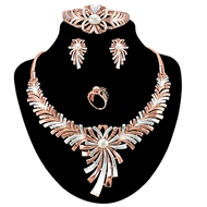 Picture of Well Designed Dubai Style None-Stone 4 Pieces Jewelry Sets