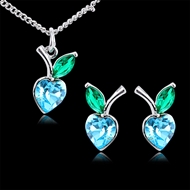 Picture of Impressive Blue Fashion Necklace and Earring Set with Low MOQ