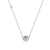 Picture of Beautiful Cubic Zirconia Platinum Plated Pendant Necklace