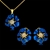 Picture of Casual Artificial Crystal Necklace and Earring Set with Beautiful Craftmanship