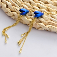 Picture of Purchase Gold Plated Enamel Dangle Earrings Exclusive Online