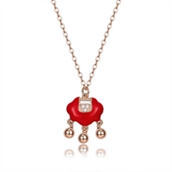 Picture of Shop Rose Gold Plated 925 Sterling Silver Pendant Necklace with Wow Elements