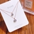 Picture of Hypoallergenic Rose Gold Plated White Pendant Necklace with Easy Return