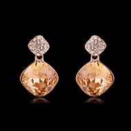 Picture of Classic Artificial Crystal Dangle Earrings with 3~7 Day Delivery