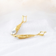 Picture of Gold Plated White Dangle Earrings from Certified Factory