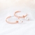 Picture of Buy Gold Plated Artificial Pearl Big Hoop Earrings with Price