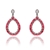 Picture of Purchase Platinum Plated Red Dangle Earrings Exclusive Online