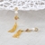 Picture of Filigree Medium Gold Plated Dangle Earrings