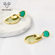 Picture of New Season Green Zinc Alloy Dangle Earrings with SGS/ISO Certification