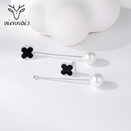 Picture of Delicate Artificial Pearl Classic Dangle Earrings