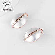 Picture of Stylish Big Gold Plated Stud Earrings